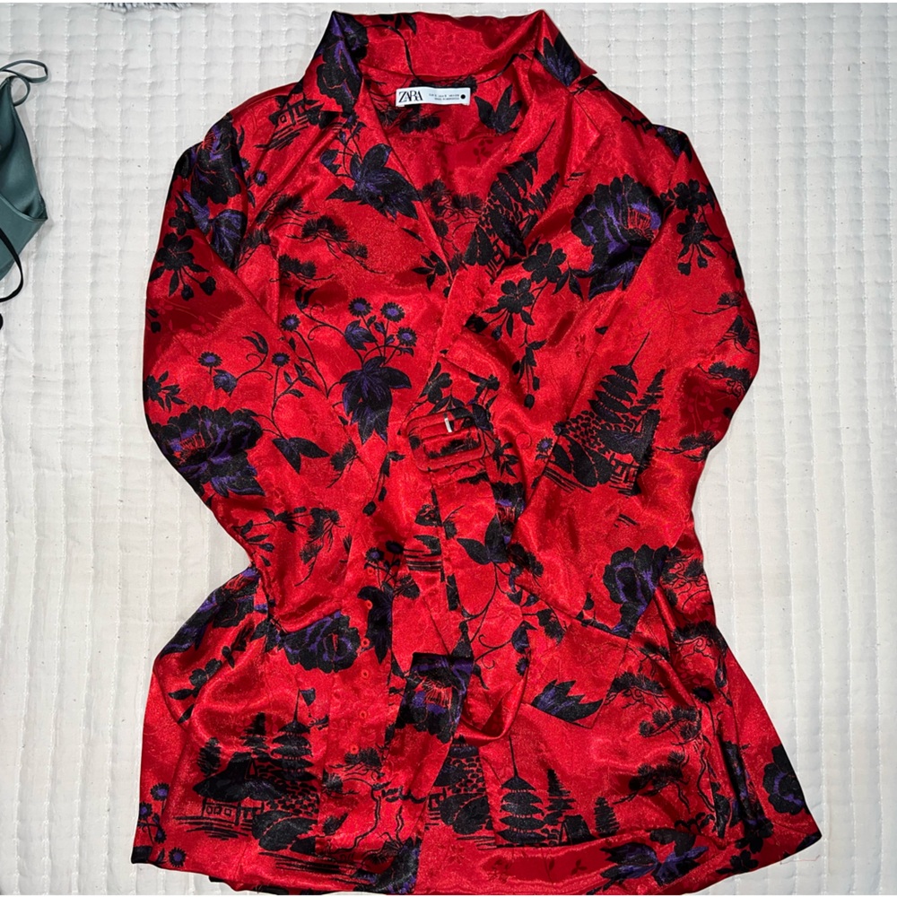 printed mini dress